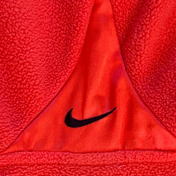 Nike athletics vintage women’s fleece full zip hooded jacket Sz large 12/14 - Picture 11 of 12